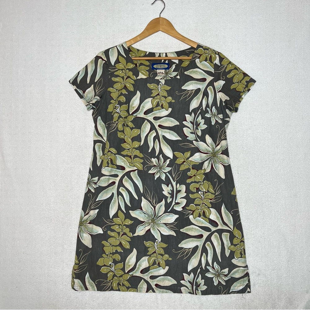 Phil Edward’s By Reyn Spooner Hawaiian Floral Cotton Short Sleeve Summer Dress L